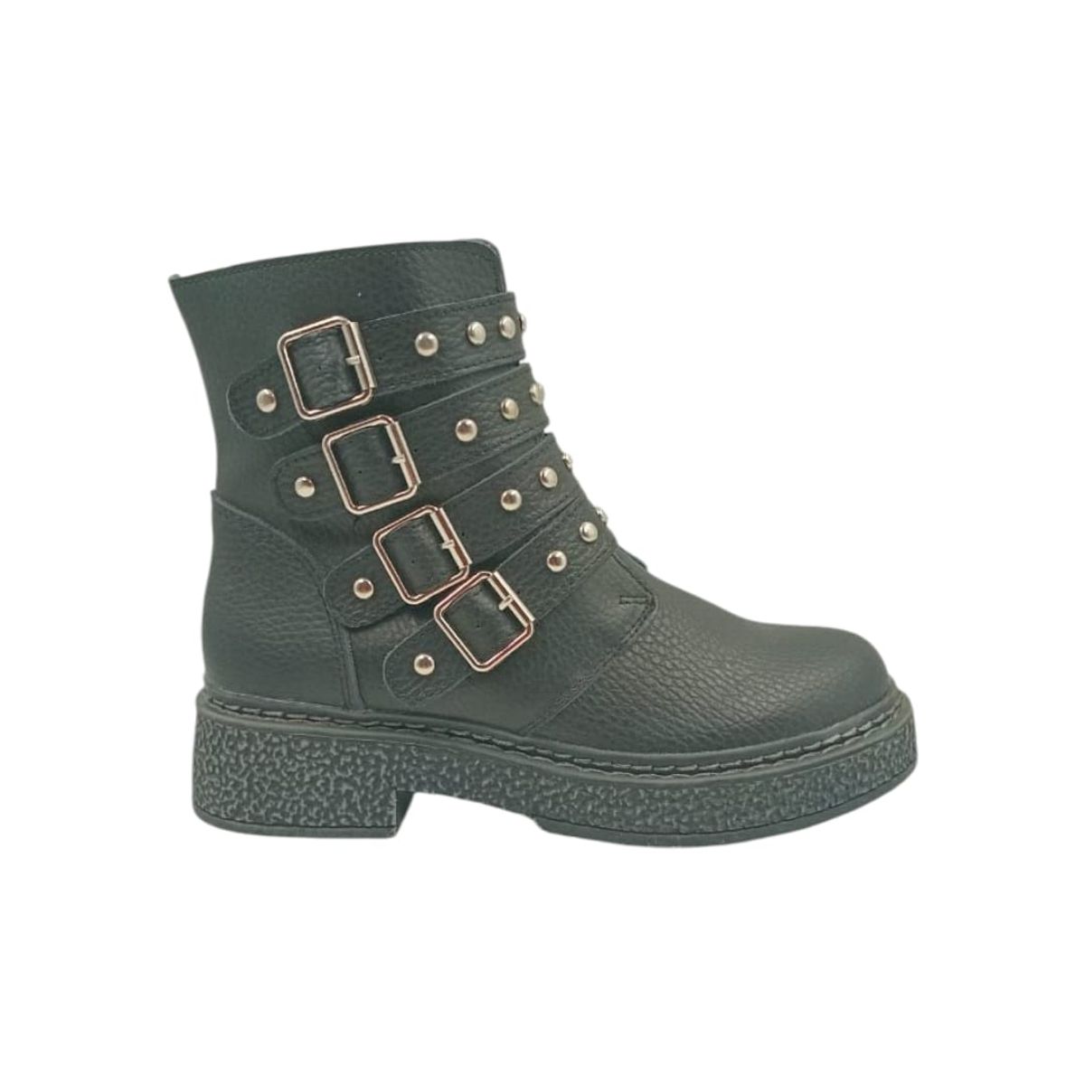 HERIEL - Botín Negro Hebillas Mujer