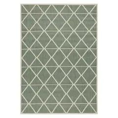 ELEMENTS & CO - Alfombra Rombos Turquesa 67x120 cm