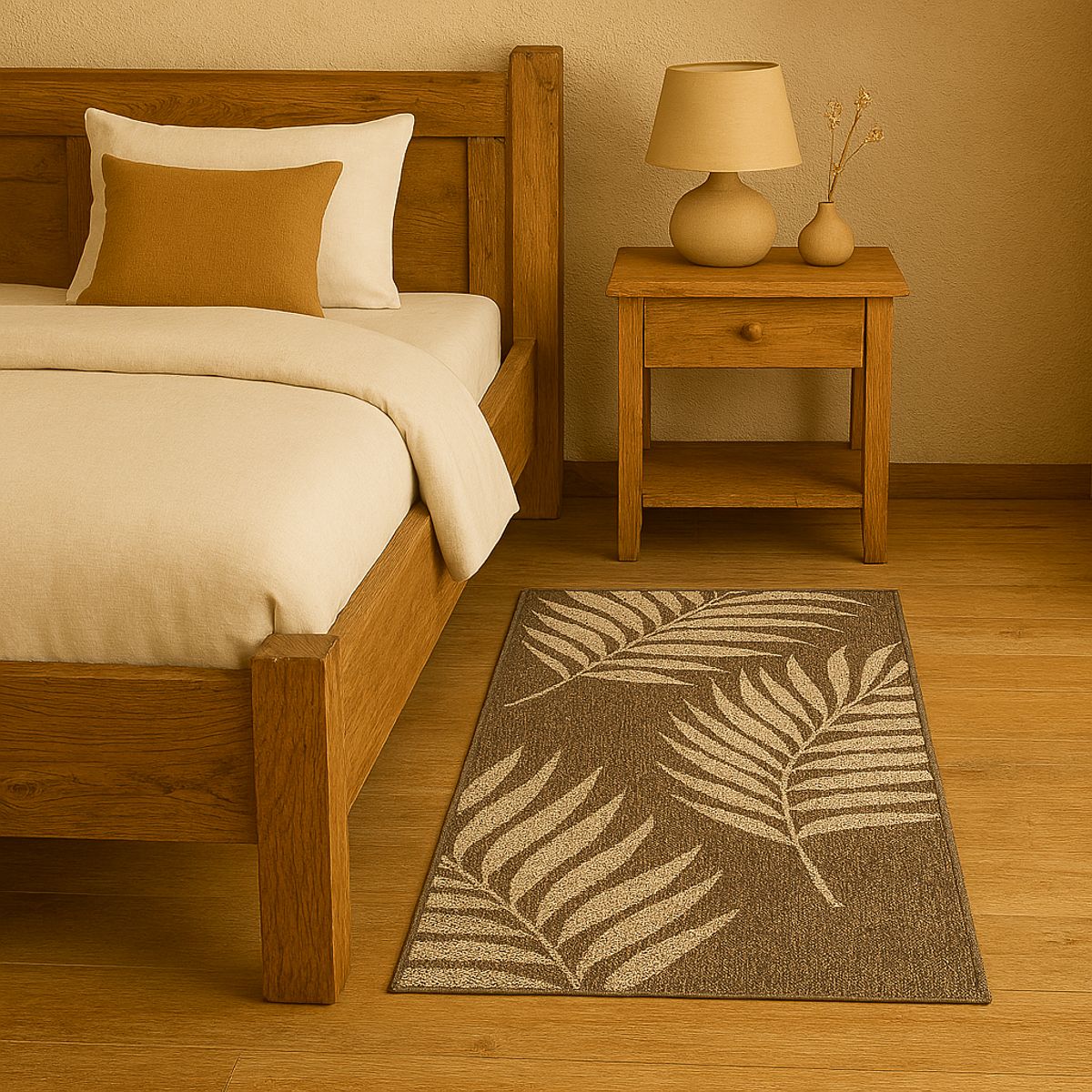 ELEMENTS & CO - Alfombra Tropical Beige 67x120 cm