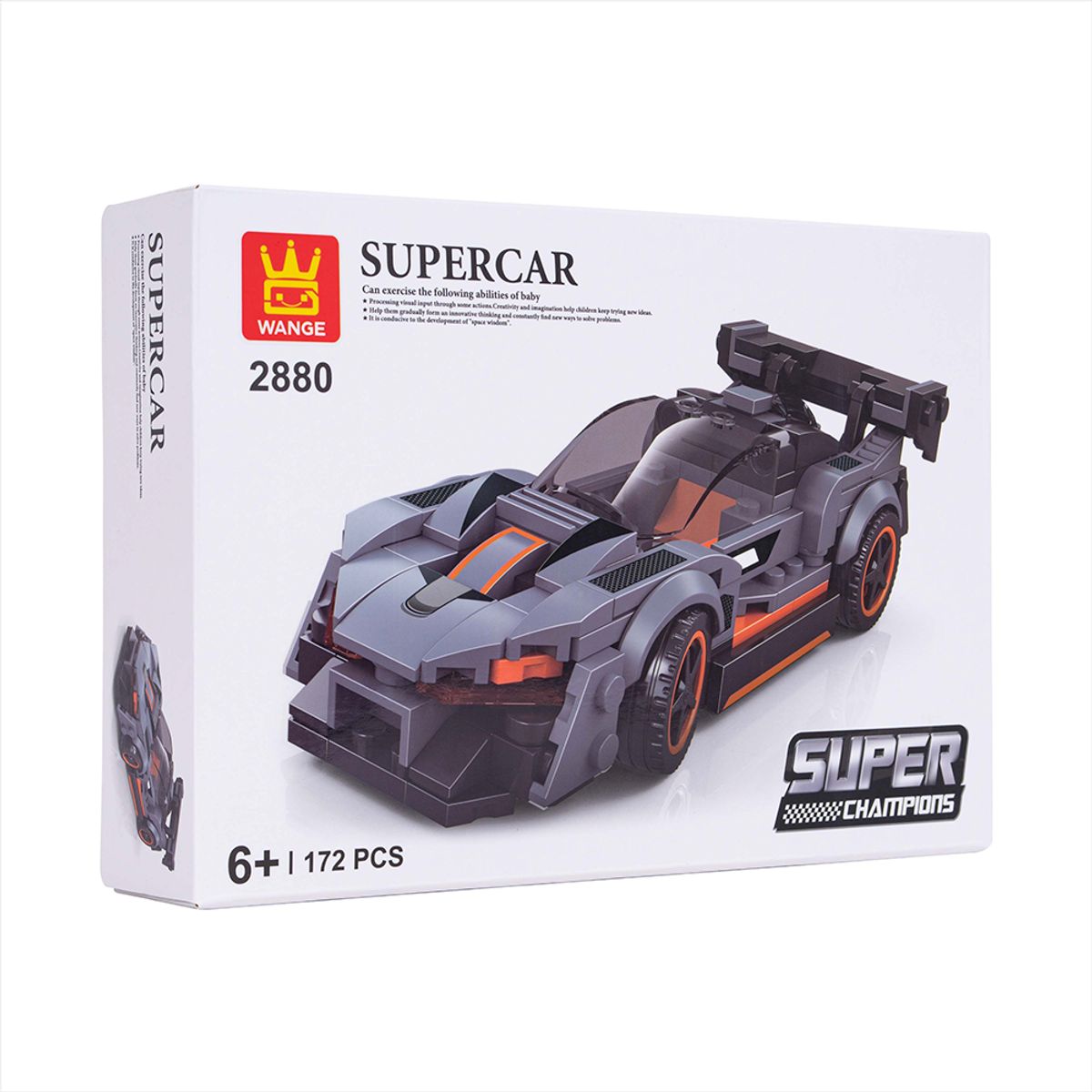 GENERICO - Auto Deportivo Negro Armable