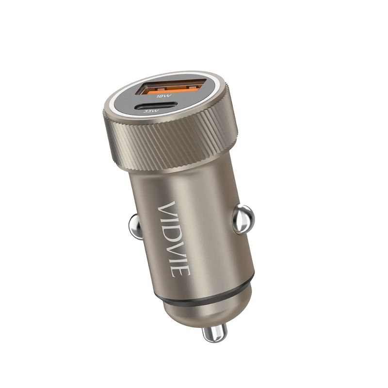 GENERICO - Cargador Adaptador Auto Carga Rapida Doble Usb Y Usb-c
