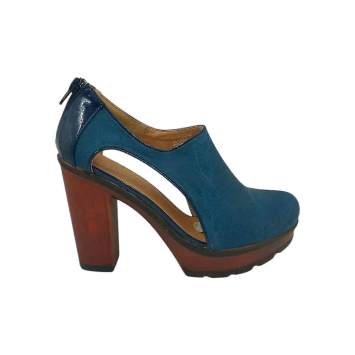 HERIEL - Botin Azul Denin Taco Mujer