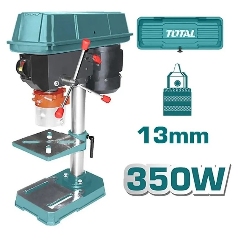 TOTAL TOOLS - Taladro De Banco 350w 13mm 2650 Rpm Total Tdp133501