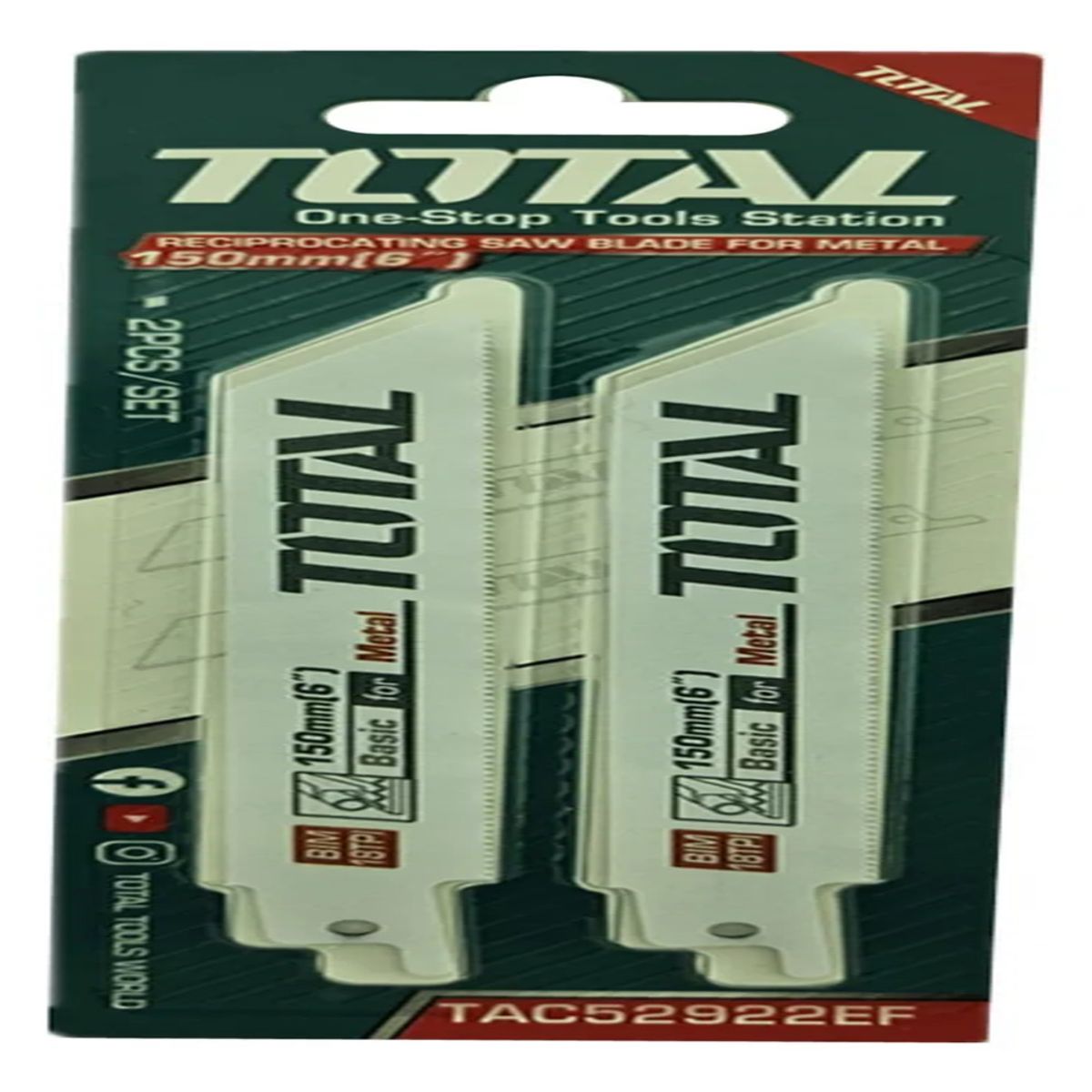 TOTAL TOOLS - Set Repuesto Hoja Para Sierra Sable Metal 2 Piezas Total