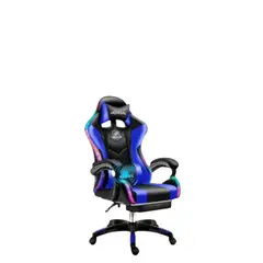 GENERICO - Silla De Escritorio Gamer Ergonómica Luz Led Rgb Masajeador SKU CF AZUL