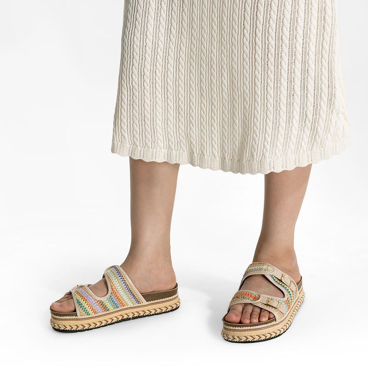 WEIDE - Sandalia Estilo Chala Casual Plataforma Mujer Weide QIU386