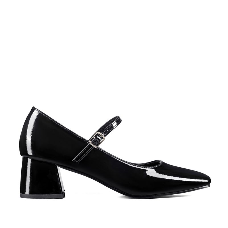 WEIDE - Zapato Taco Grueso Formal Simil Charol Mujer Weide GH171