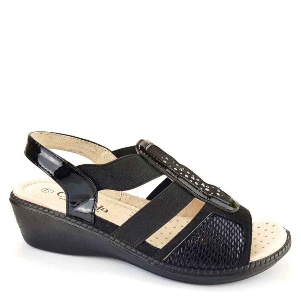 CHALADA - Sandalia Mujer Negra