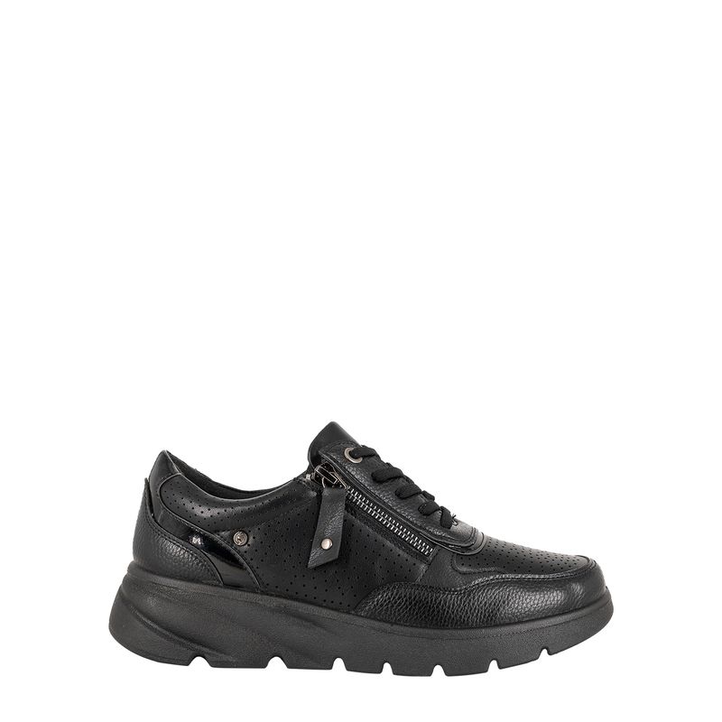 PASSER - Zapatilla Mujer Negro Leton Passer