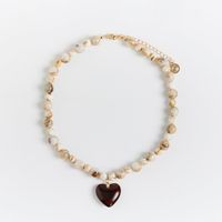 Collar Mujer Borlas Y Corazón