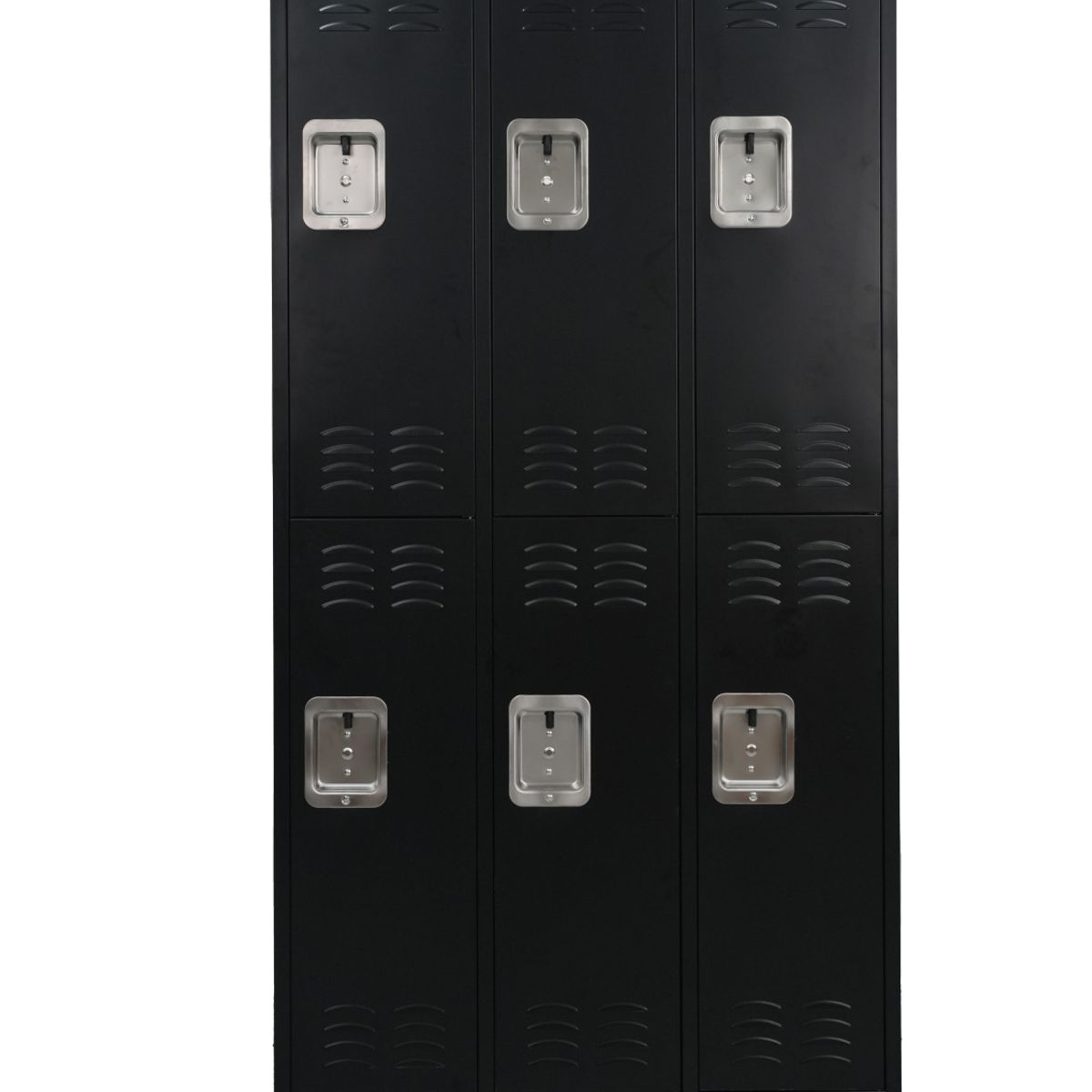 GENERICO - Casillero locker metálico black: 3 cuerpos 6 puertas