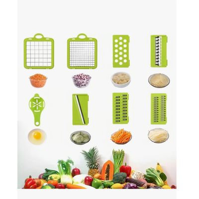 Imagen 2 del producto Picadora Ralladores Cortador De Verduras Fruta Manual Verde