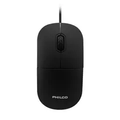 PHILCO - Mouse Optico 122UN USB Cableado Negro