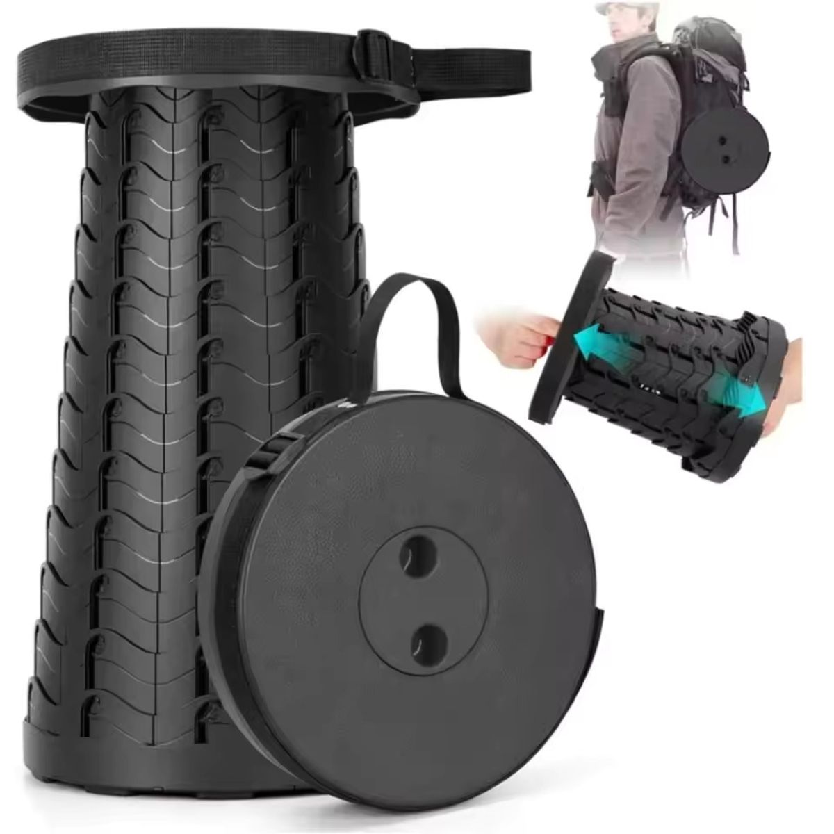 GENERICO - Piso Silla Plegable Retractil Portatil Para Camping Y Exteriores