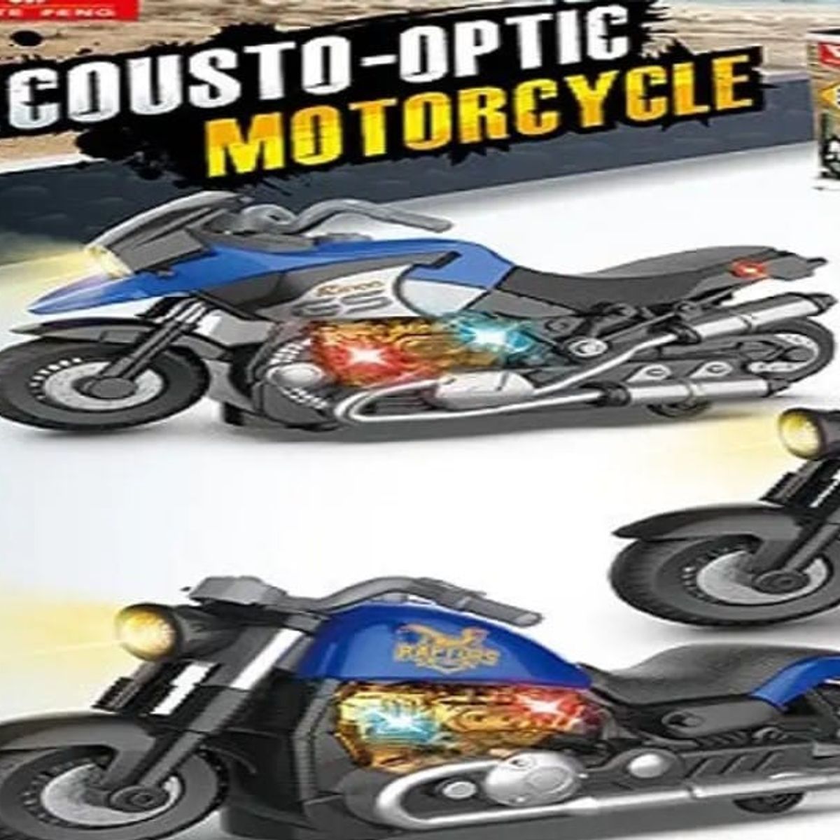 GENERICO - Juguete moto con luz 18 x 10 cm para niños