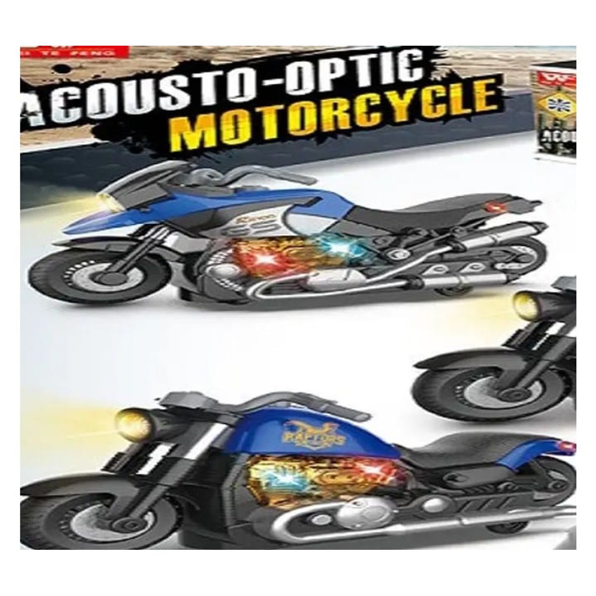 GENERICO - Juguete moto con luz 18 x 10 cm para niños