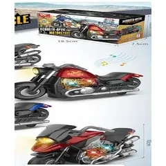 GENERICO - Juguete moto con luz 18 x 10 cm para niños