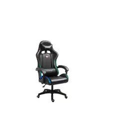 GENERICO - Silla De Escritorio Gamer Ergonómica Luz Led Rgb Masajeador COLOR NEGRO SKU CF
