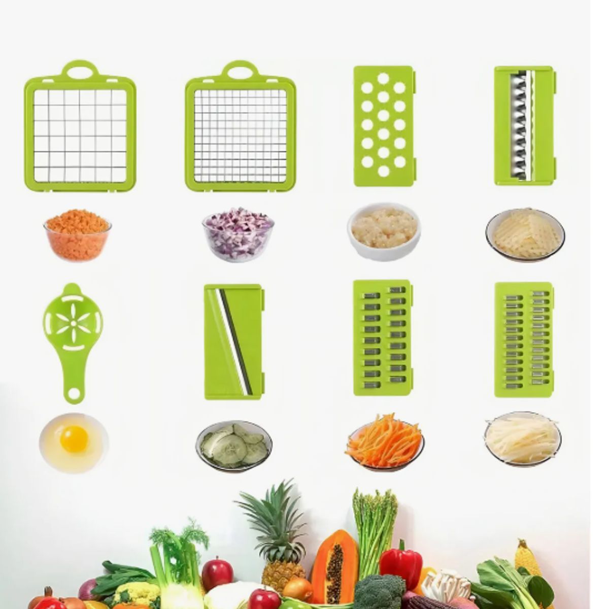 GENERICO - Picadora Ralladores Cortador De Verduras Fruta Manual