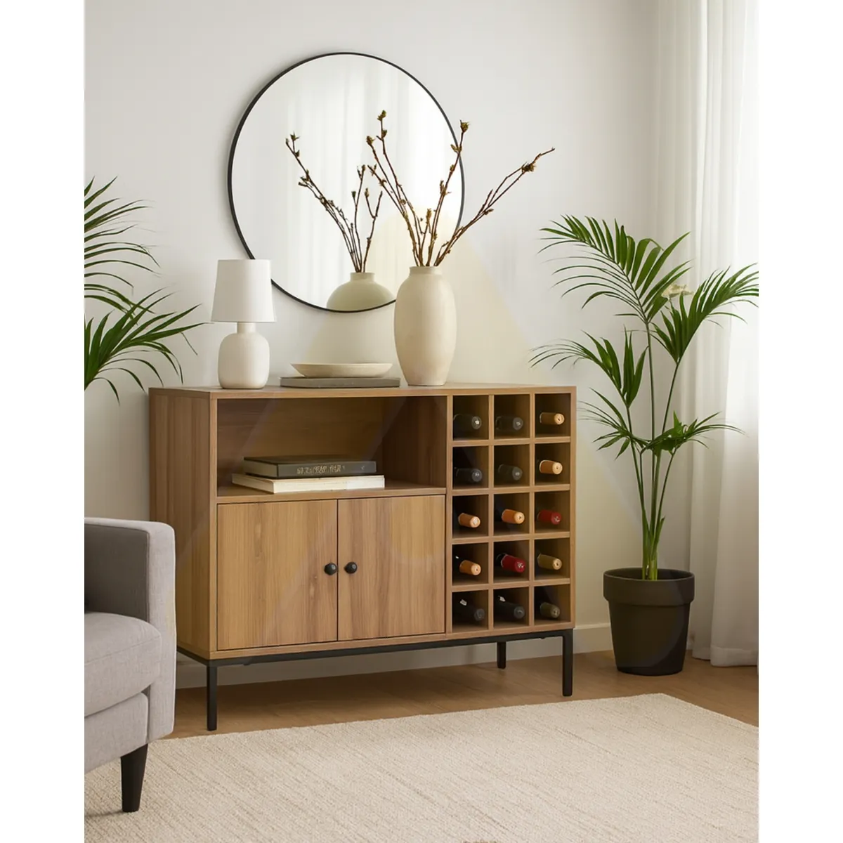 HABITA2 CHILE - Bar Rack Botellero Azuki