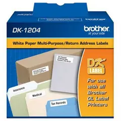 BROTHER - CINTA DK-1204, 17 MM X 54 MM, 400 ETIQUETAS