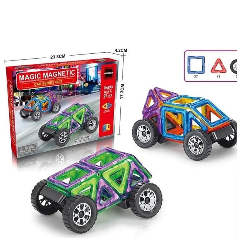 GENERICO - Caja lego bloques magnetico bloques 21 piezas