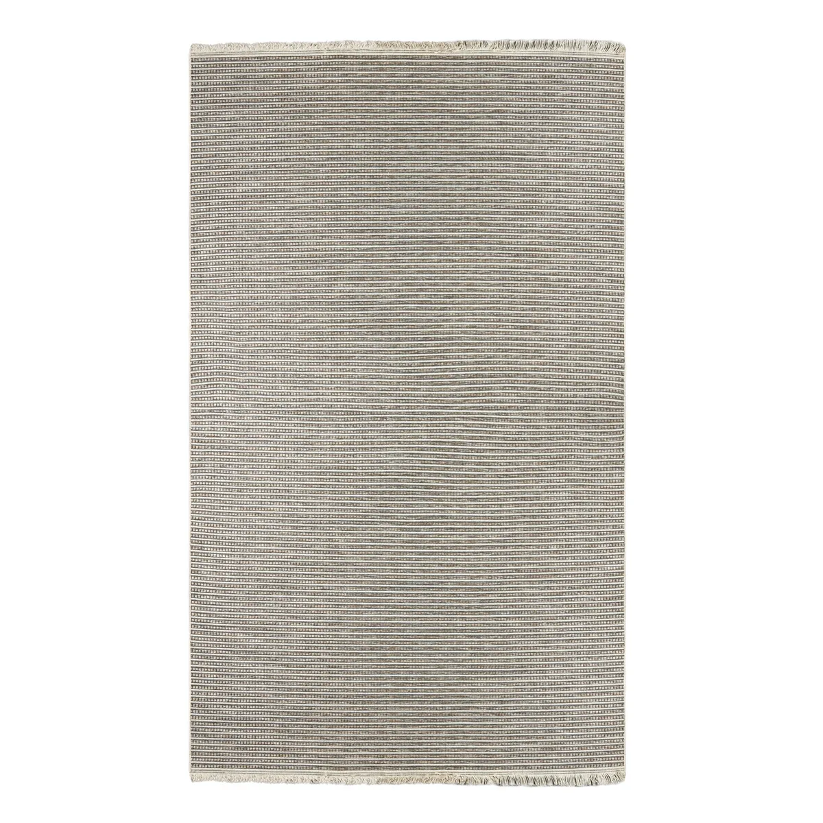 ELEMENTS & CO - Alfombra Plain Fringes Gris 67x120 cm