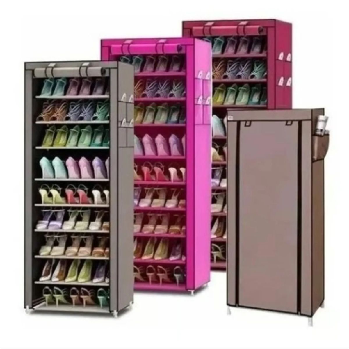 GENERICO - Zapatero Organizador De Zapatos Armable 9 Pisos Morado