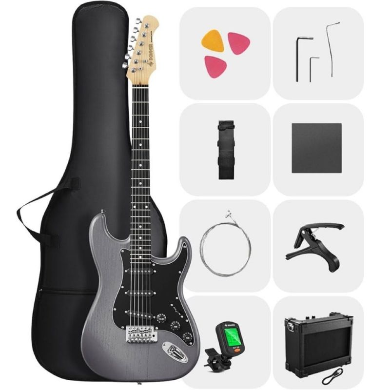 GENERICO - Pack De Guitarra Electrica Donner DST-80 Matton Black