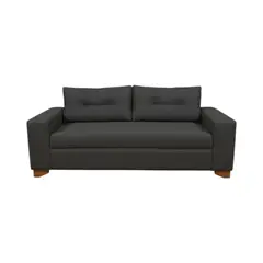 DISEÑOS VALESTRINI - SOFA PARIS TRES CUERPOS LINO GRIS OSCURO