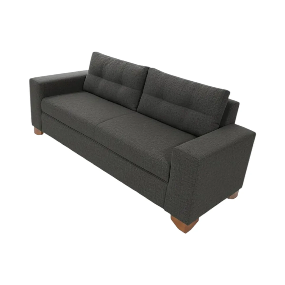 DISEÑOS VALESTRINI - SOFA PARIS TRES CUERPOS LINO GRIS OSCURO