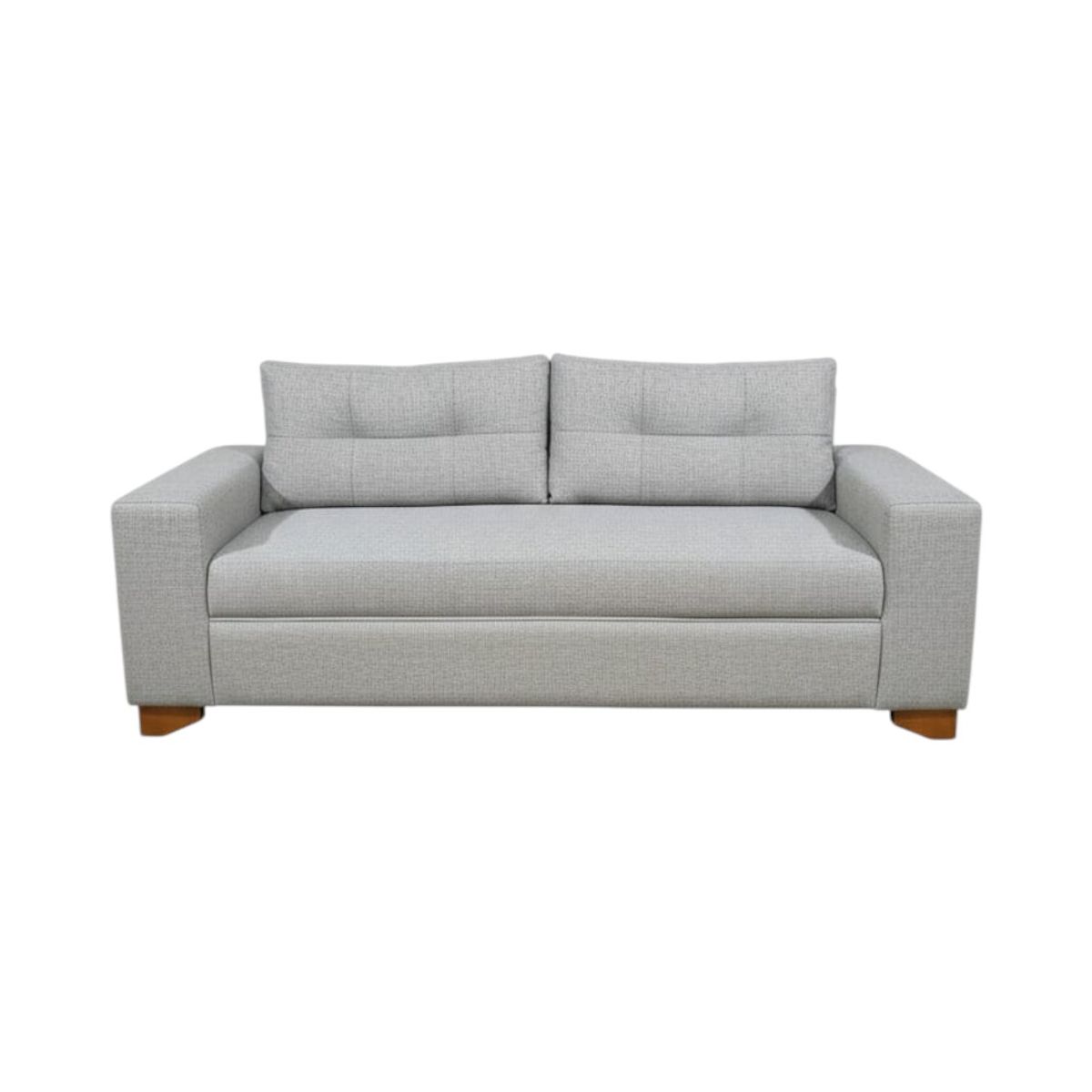 DISEÑOS VALESTRINI - SOFA PARIS DOS CUERPOS LINO GRIS CLARO