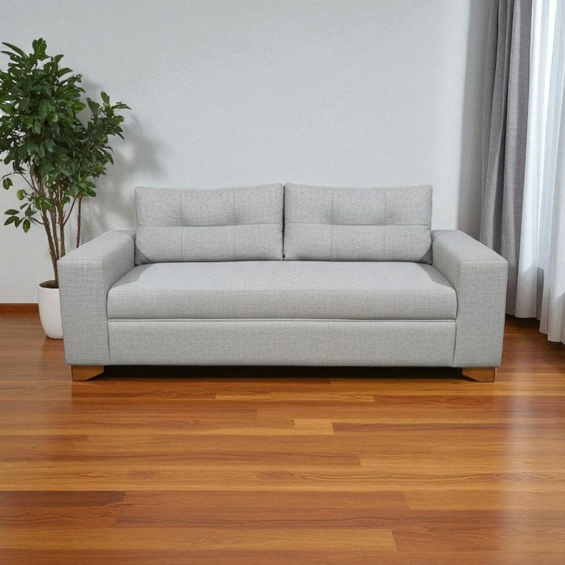 DISEÑOS VALESTRINI - SOFA PARIS TRES CUERPOS LINO GRIS CLARO