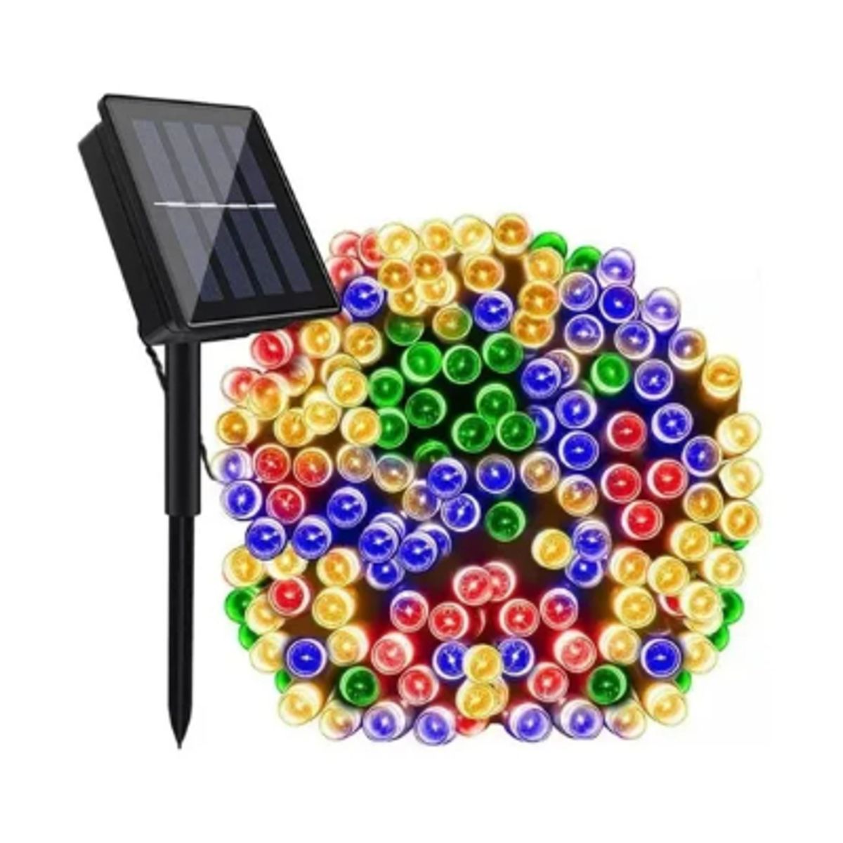 GENERICO - Luces Solares Guirnalda 20 Metros 200 Led multicolor