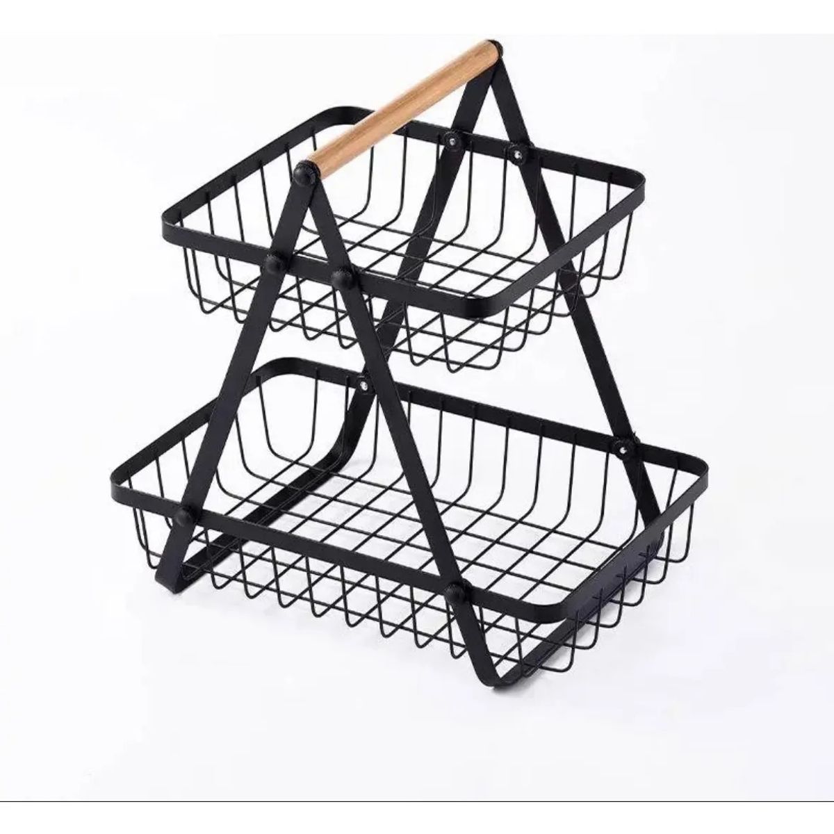 GENERICO - Frutero de Mesa Desmontable de 2 Niveles para Cocina