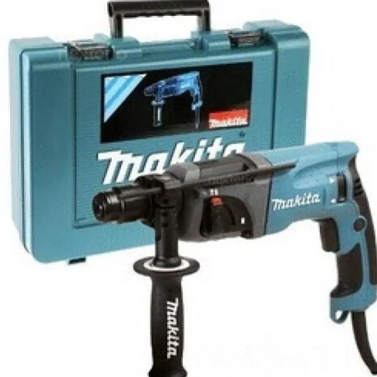 MAKITA - Rotomartillo electroneumático Makita HR2230 azul con 710W