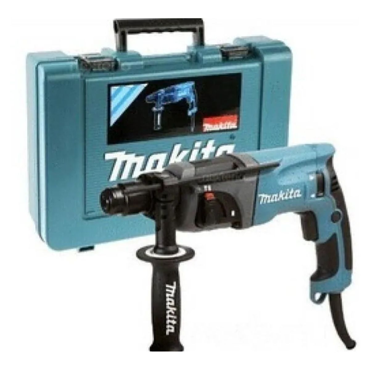 MAKITA - Rotomartillo electroneumático Makita HR2230 azul con 710W