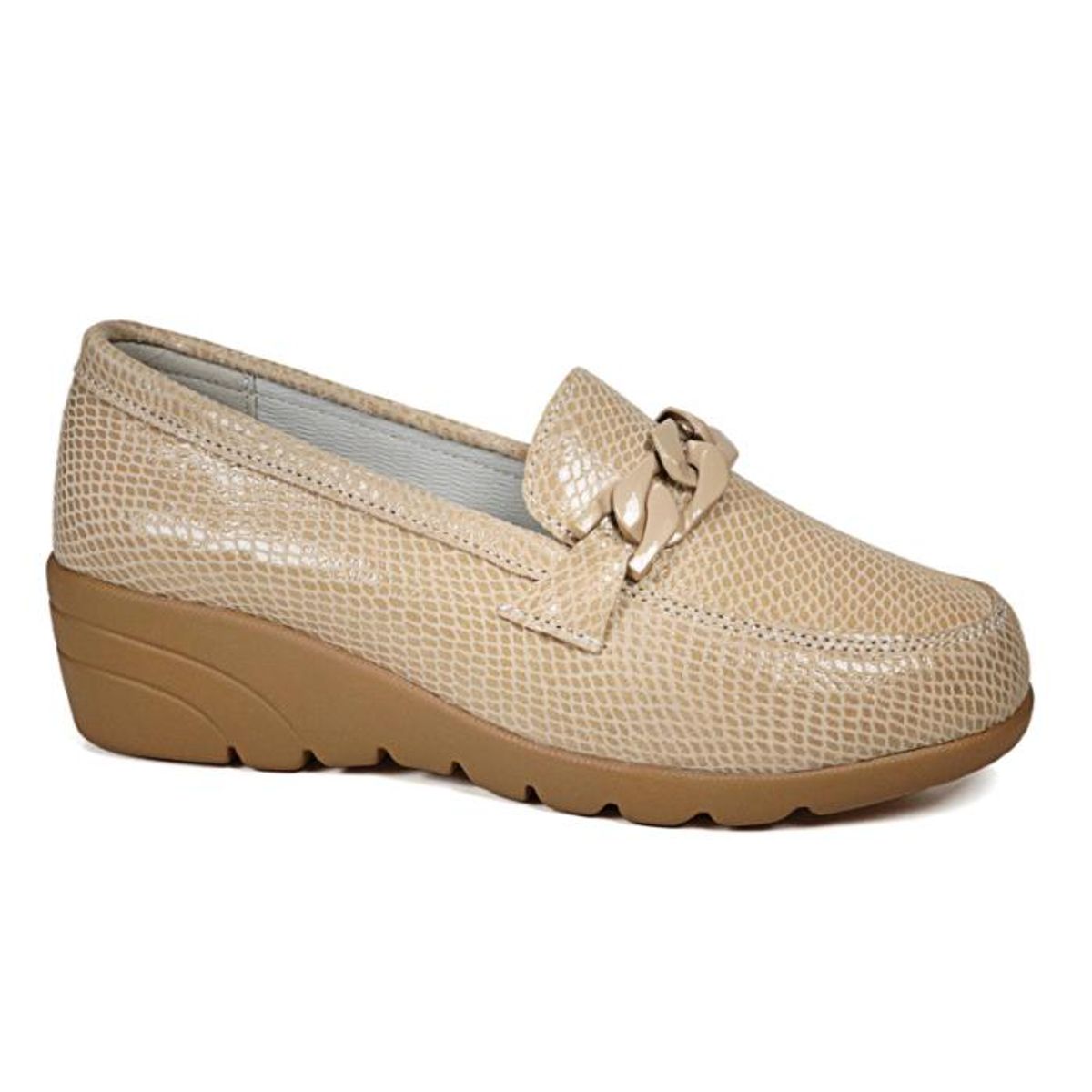 DEGAS - Mocasín Cuero Hadassa Beige DEGAS