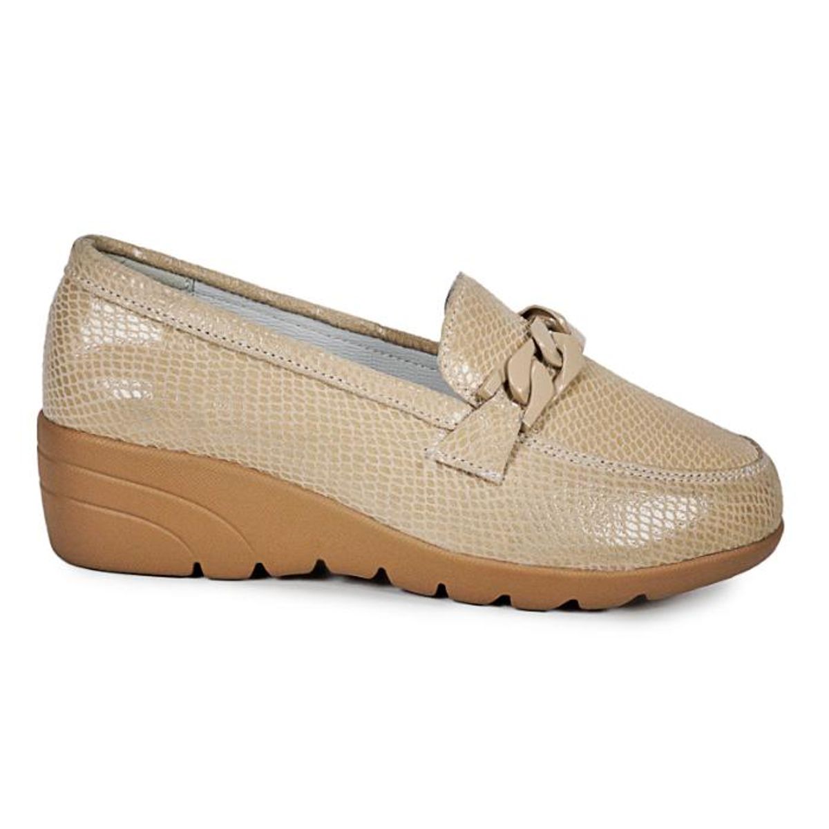 DEGAS - Mocasín Cuero Hadassa Beige DEGAS