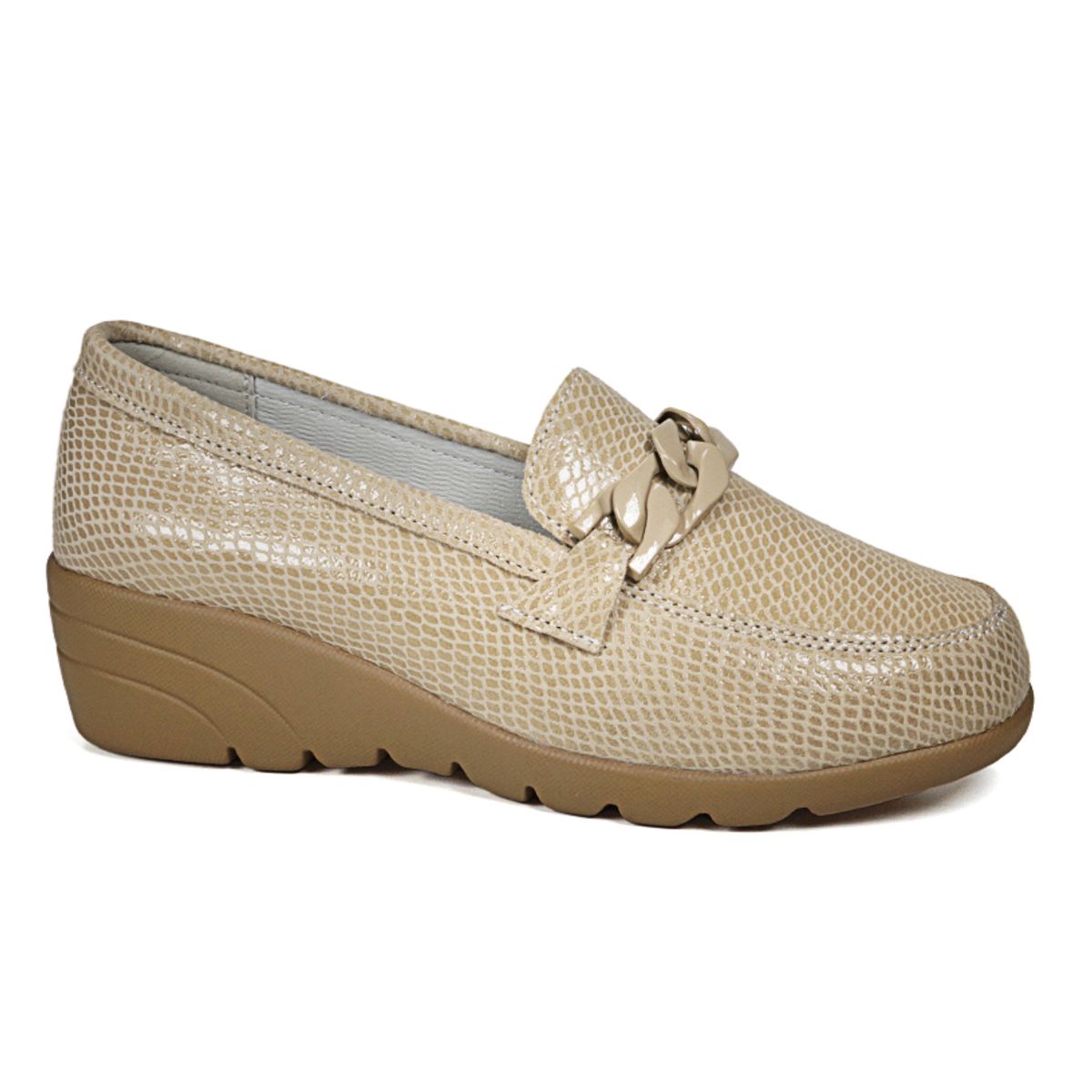 DEGAS - Mocasín Cuero Hadassa Beige DEGAS