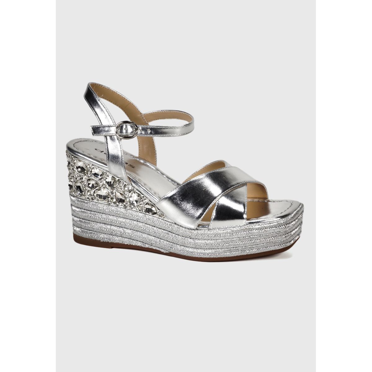 DEGAS - Sandalia Cuero Ibalú Plateado DEGAS