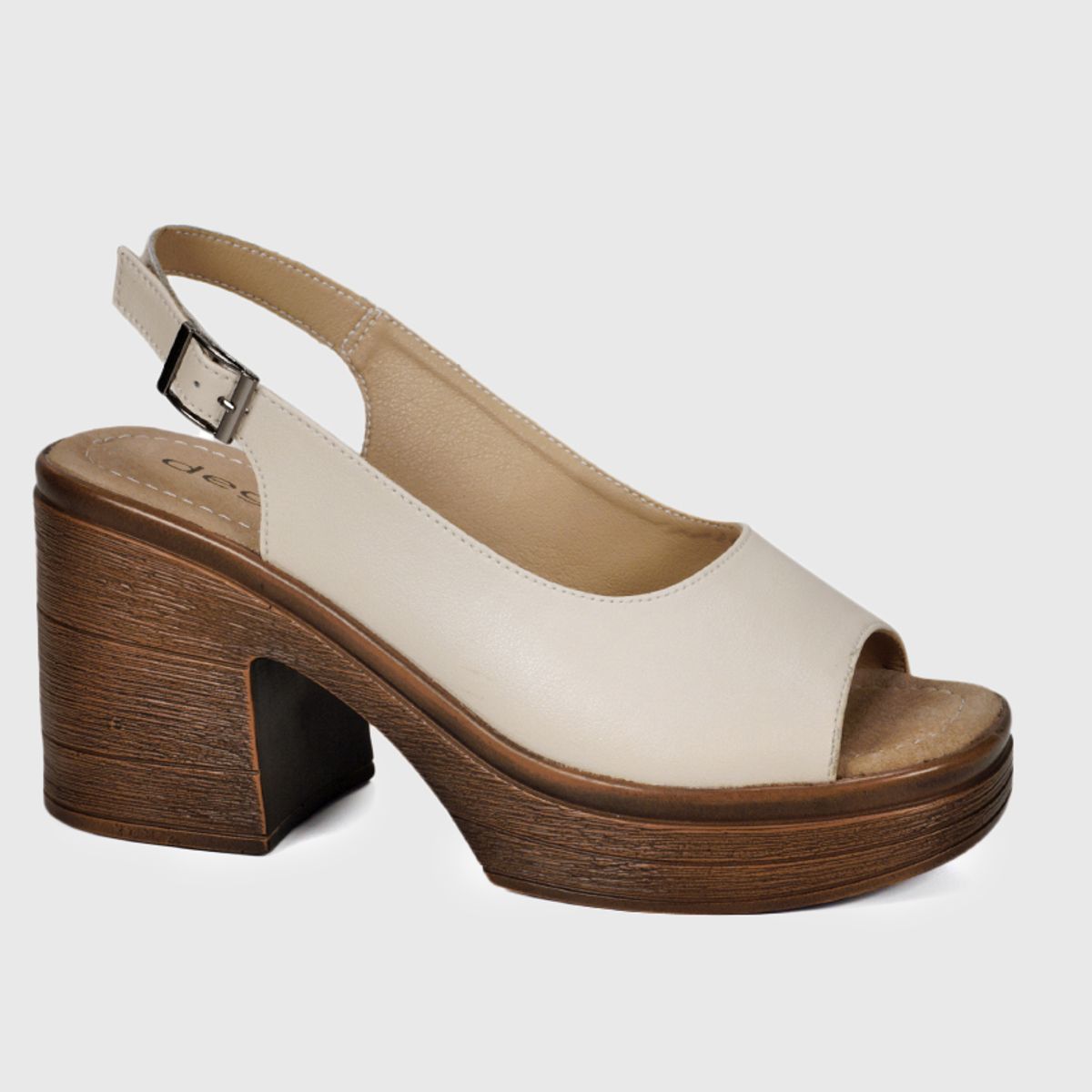 DEGAS - Sandalia Cuero Yanil Beige DEGAS