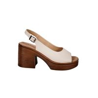 Sandalia Cuero Yanil Beige