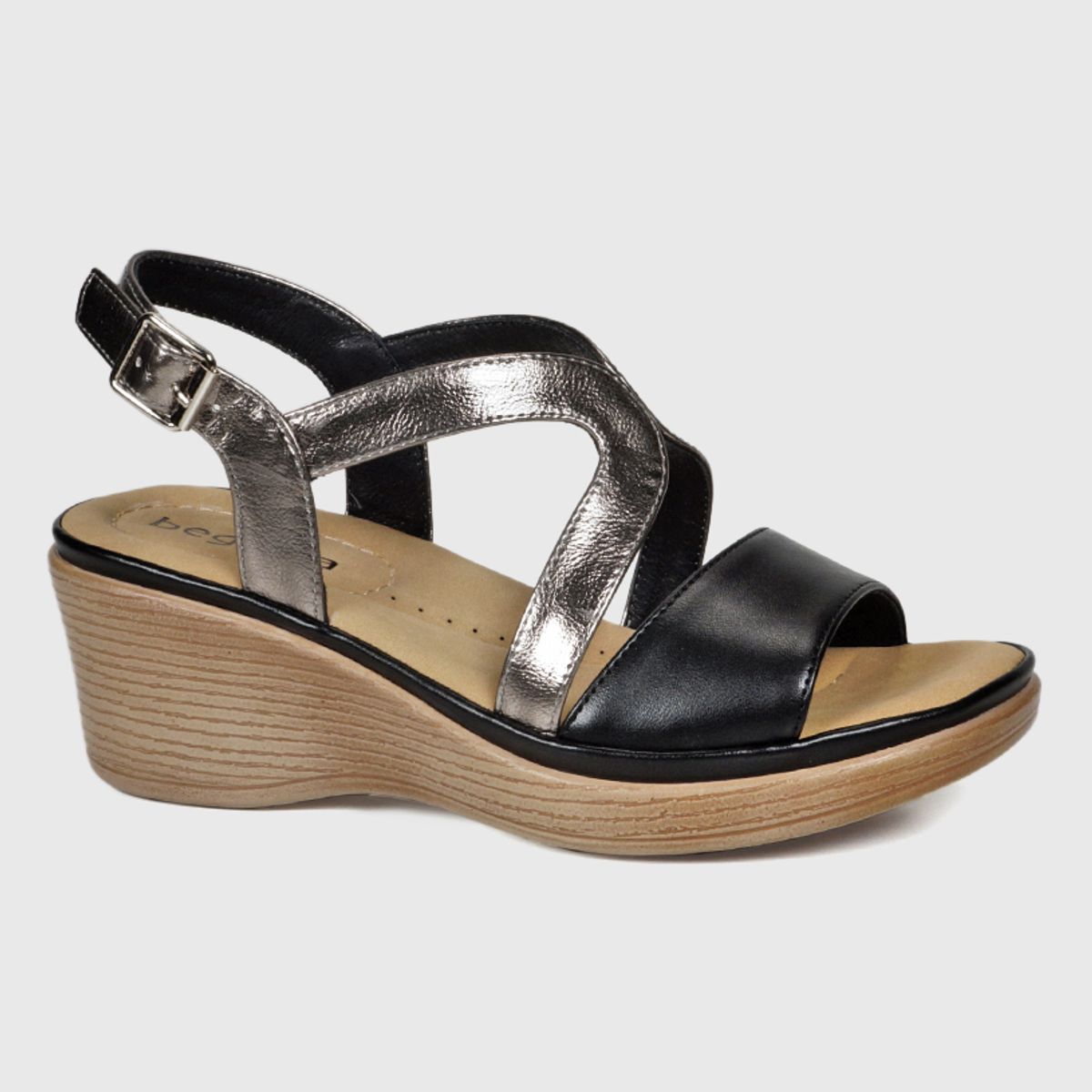 BEGOÑA - Sandalia Kimey Negro BEGOÑA