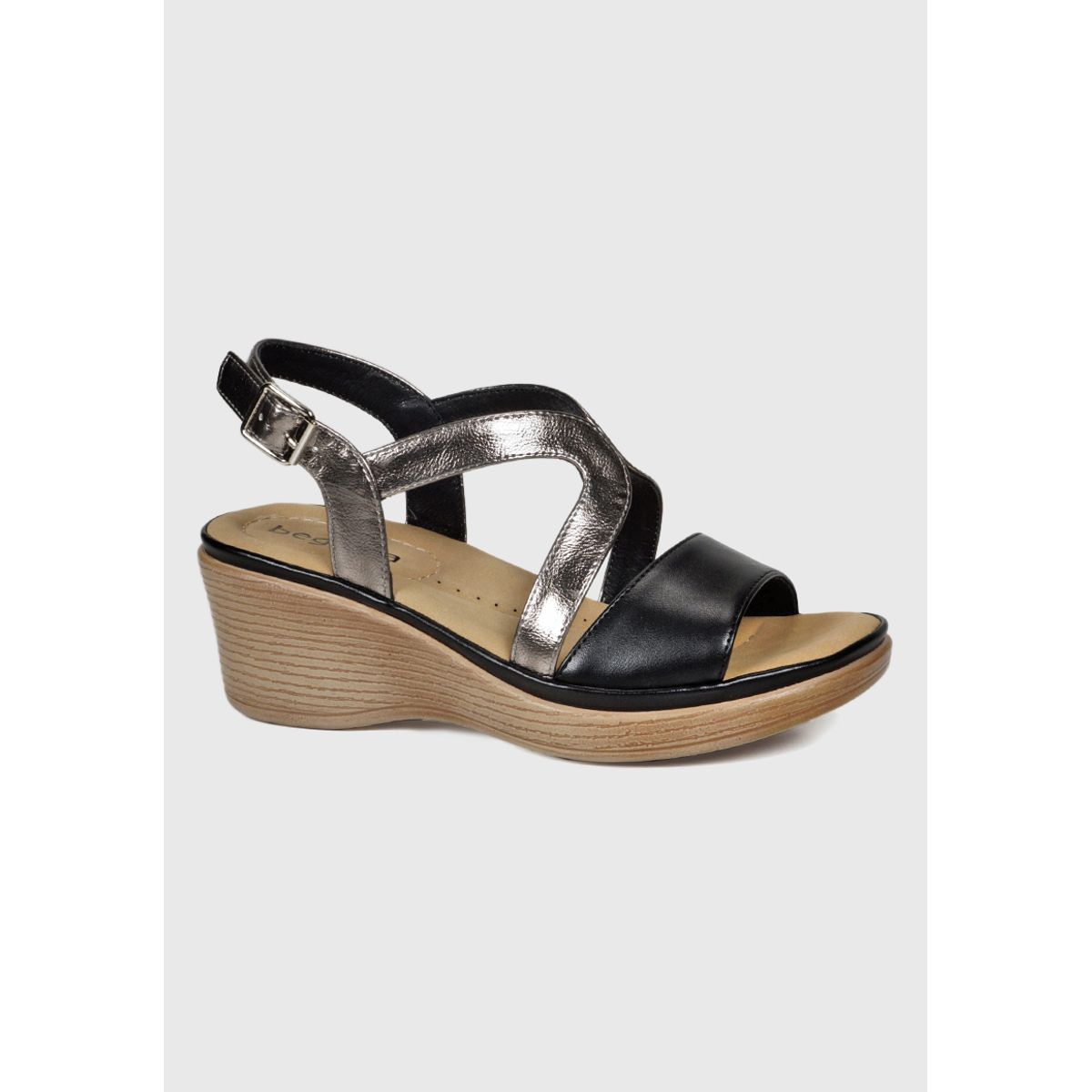 BEGOÑA - Sandalia Kimey Negro BEGOÑA