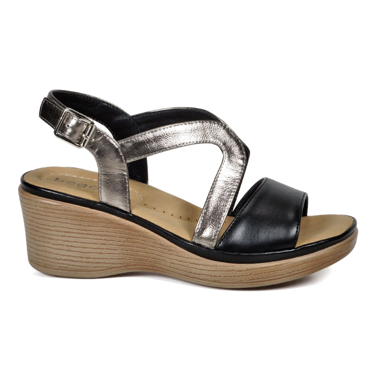 BEGOÑA - Sandalia Kimey Negro BEGOÑA