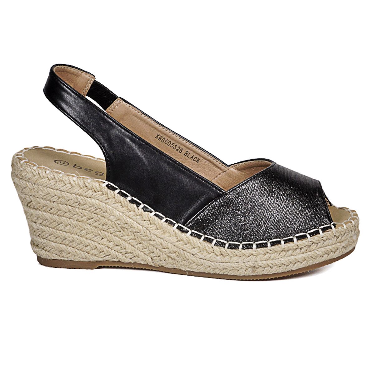 BEGOÑA - Sandalia Dianela Negro BEGOÑA