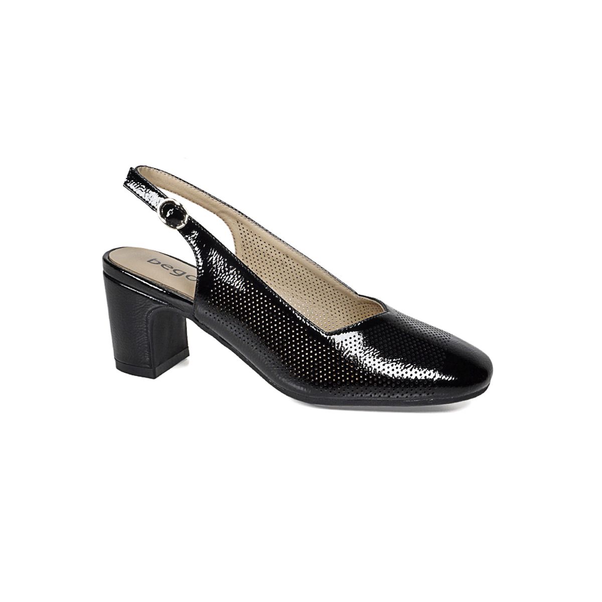 BEGOÑA - Zapato Barbel Negro BEGOÑA