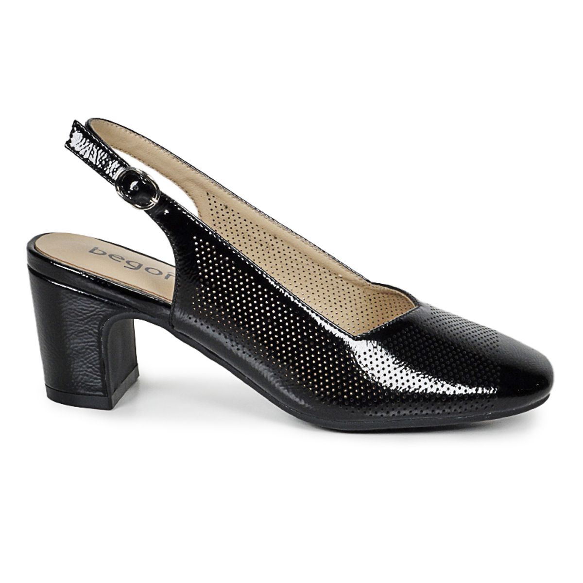 BEGOÑA - Zapato Barbel Negro BEGOÑA