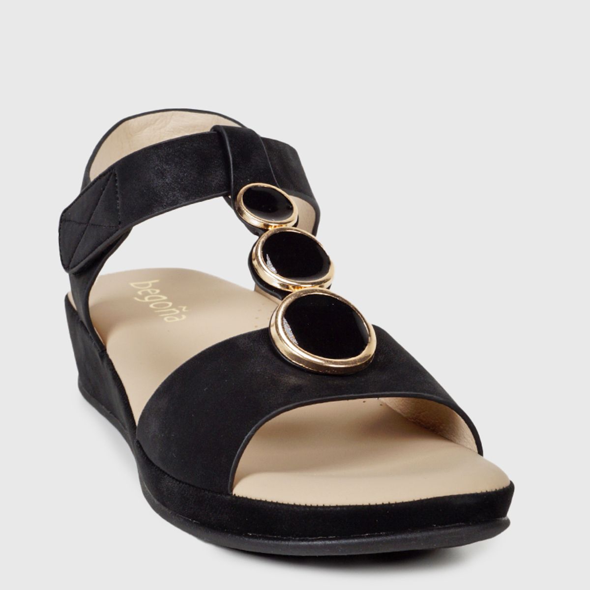 BEGOÑA - Sandalia Butis Negro BEGOÑA
